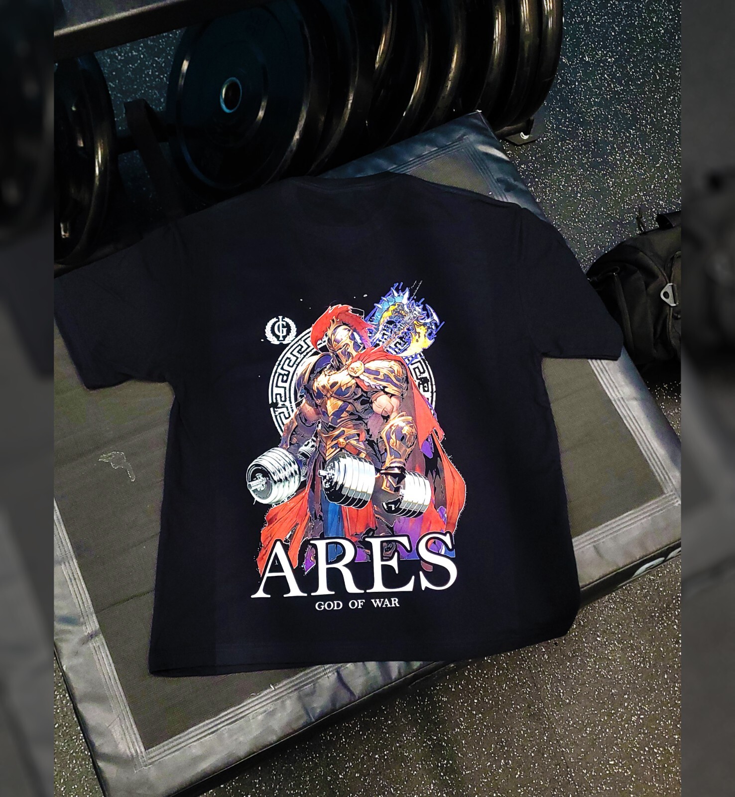 Iron Gods Ares Gym T-Shirt Pump Cover Gym Outfit Ares God Of War Tee Gym Tee gallery
