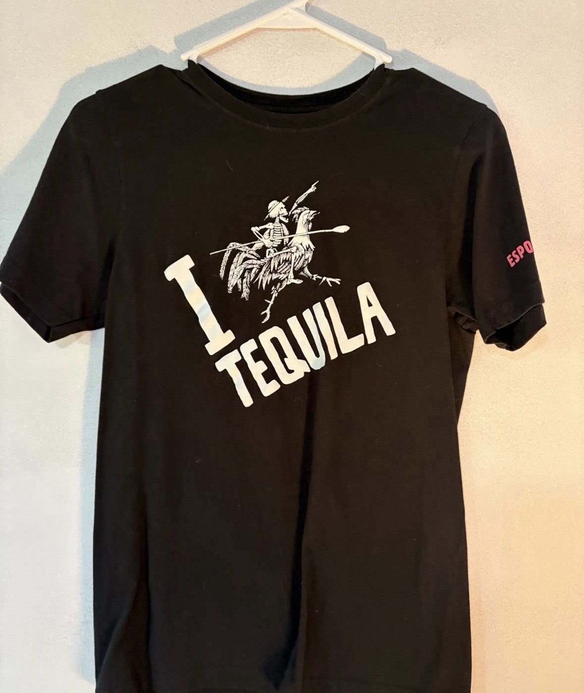 Espolon I Love tequila T-shirt Black Women’s Xtra Small
