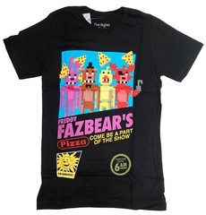 Five Nights at Freddy’s Retro Men’s Black T-Shirt New