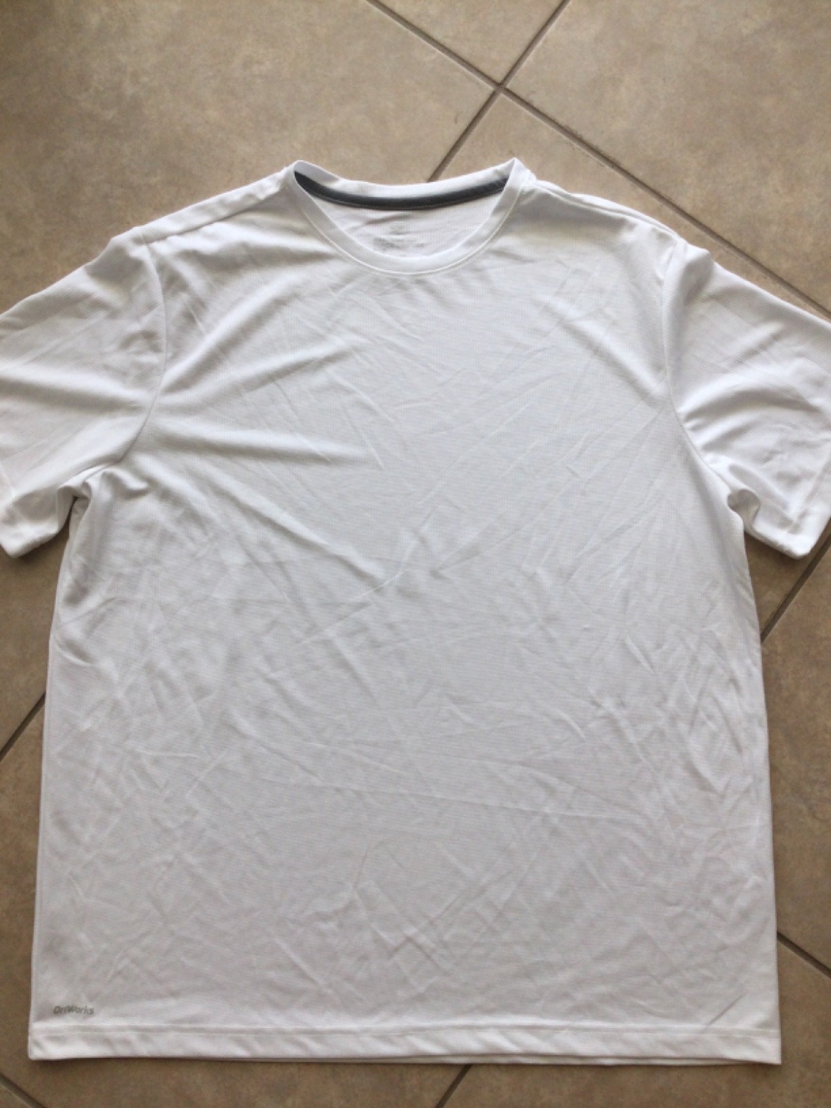 Athletic Works Mens DriWorks Performance T-Shirt White Short Sleeve Size L 42-44 gallery