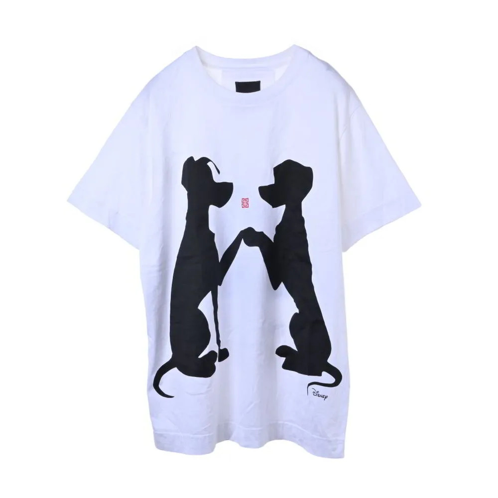 GIVENCHY Disney 101 Dalmatians Print T-Shirt Cotton White Black BM71EC3Y6B S