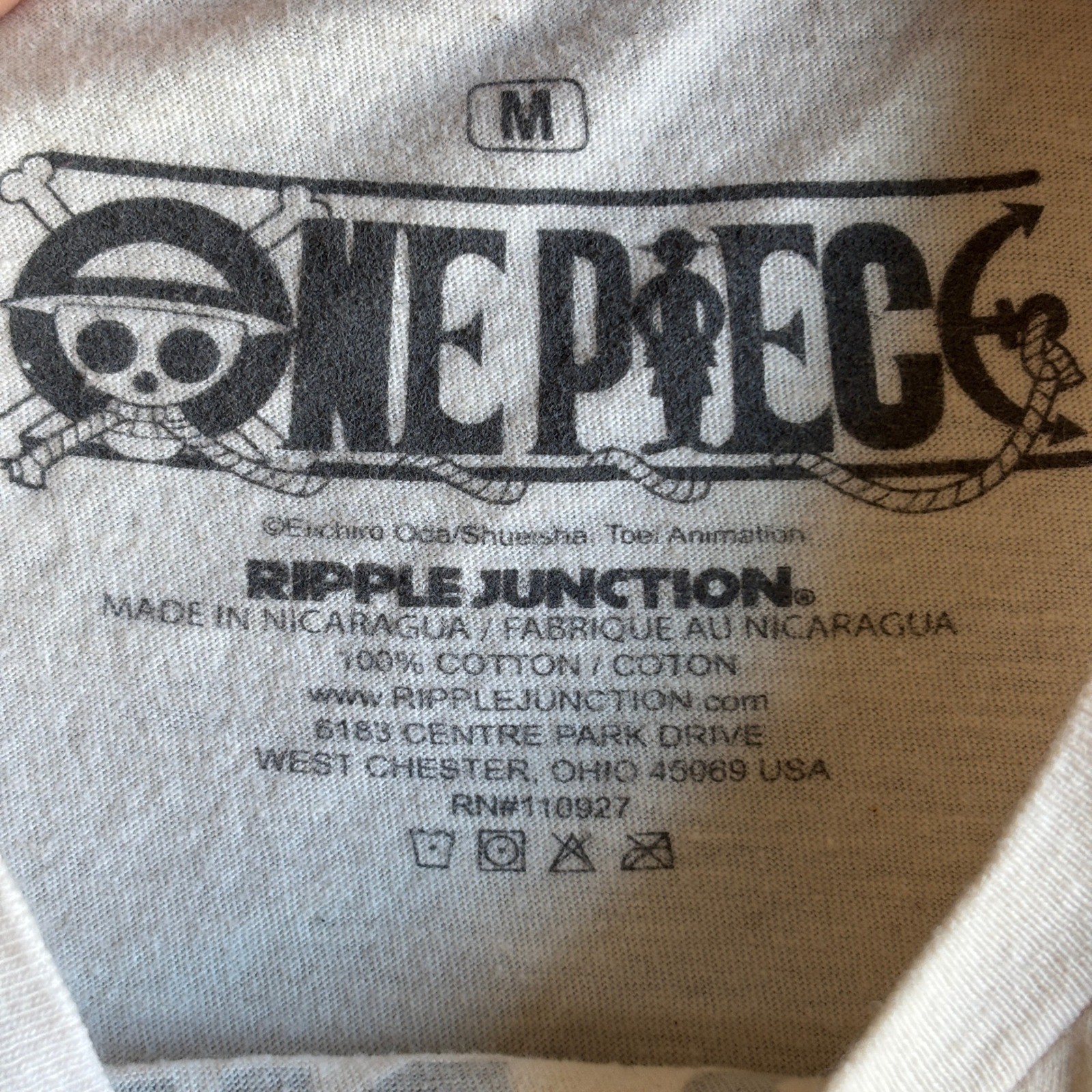 One Piece Monkey D Luffy Straw Hat Crew Ripple Junction Anime T-Shirt Mens M gallery