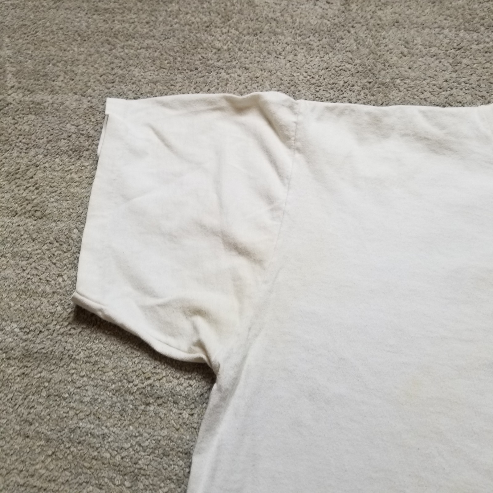 Vintage No Fear Shirt Mens Large White Look It In The Eyes 90s Made In USA gallery
