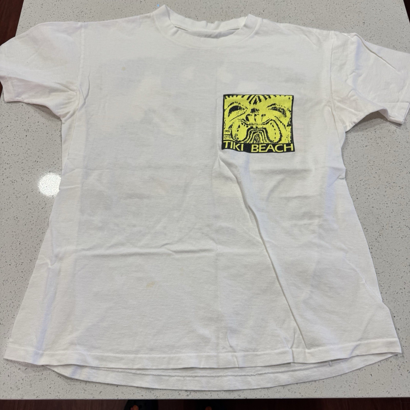 Vintage T Shirt Men Dual Double Side Single Stitch USA Tiki Beach Surf 90s Neon gallery