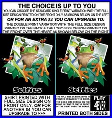 HAPPY COLORFUL AMPHIBIAN TREE FROG SELFIE SHORT SLEEVE BUTTERFLIES T-SHIRT AB028