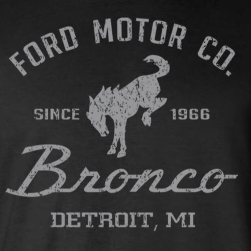 Ford Motor Co Bronco Detroit, MI 2-Sided T-Shirt - Official Licensed Product gallery
