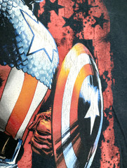 Vintage Marvel Mad Engine Captain America Shirt Medium Mens Unisex Y2K Assemble!