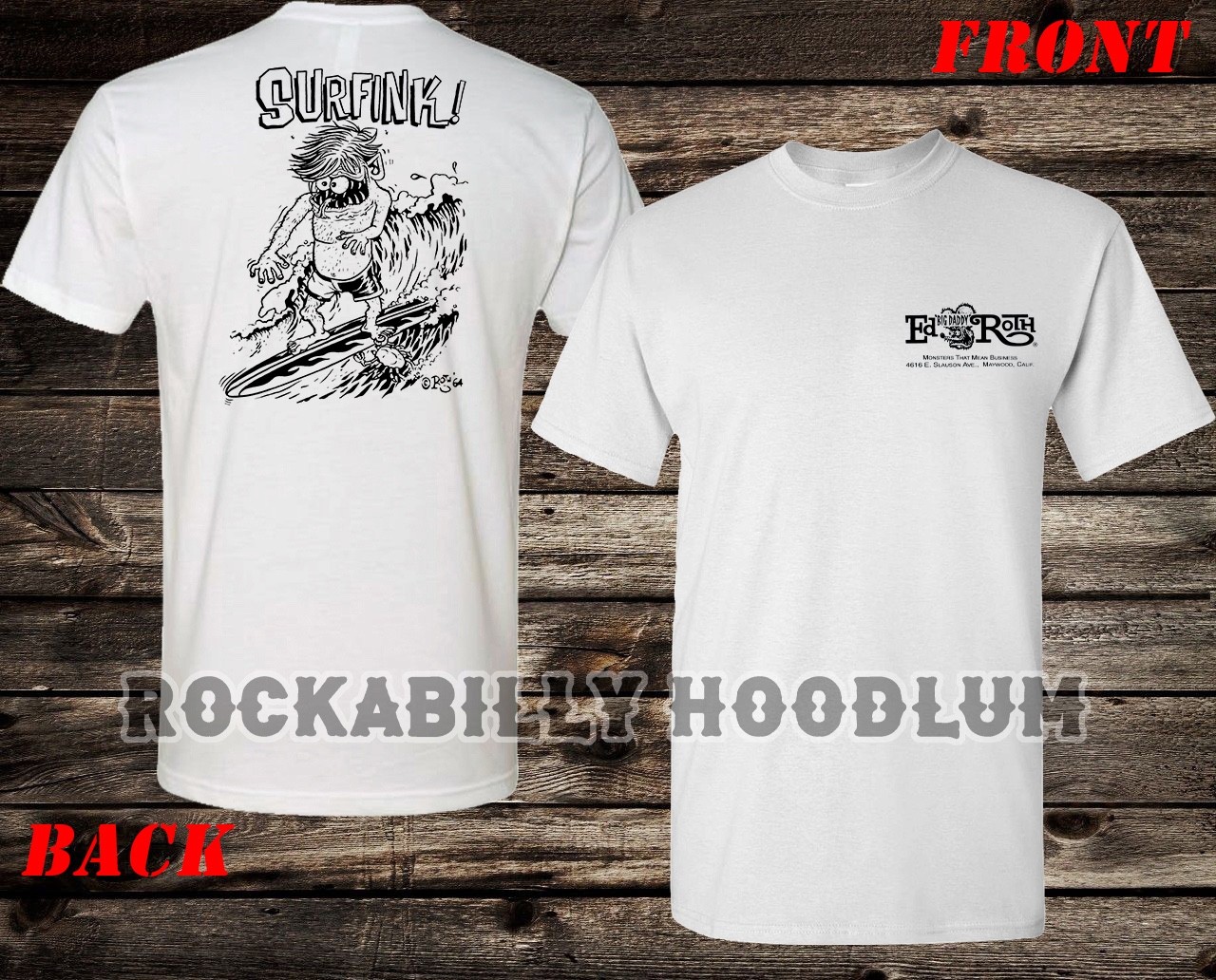 Retro Hot Rod Tee T Shirt Ed Big Daddy Roth Studios 60s Monster Surfink gallery
