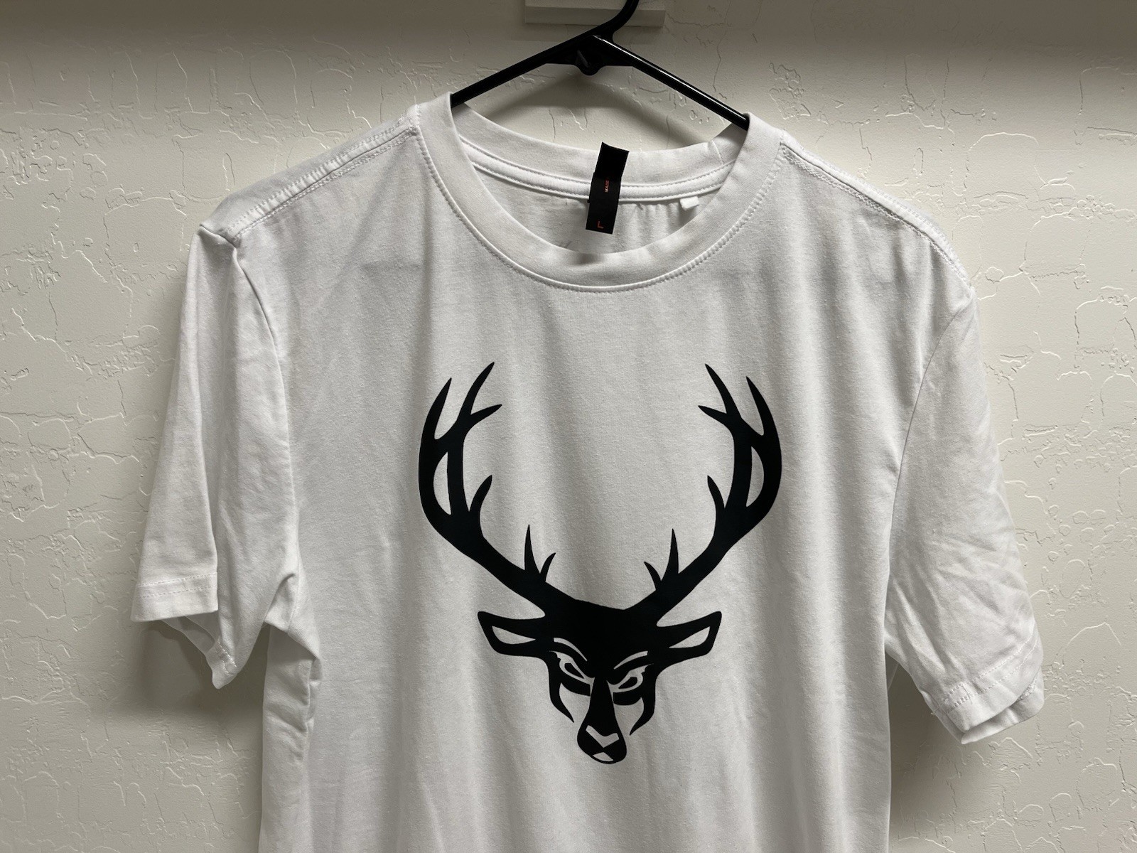 Bucked Up Mens Flag Logo White T Shirt Large New Without Tags Fitness Lifting gallery