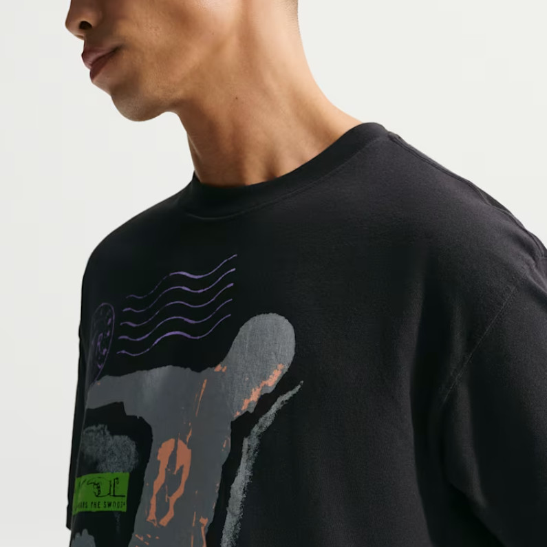 Nike Sportswear T Shirts Men's Black Crew Neck Moderate IR5749-010 Size gallery