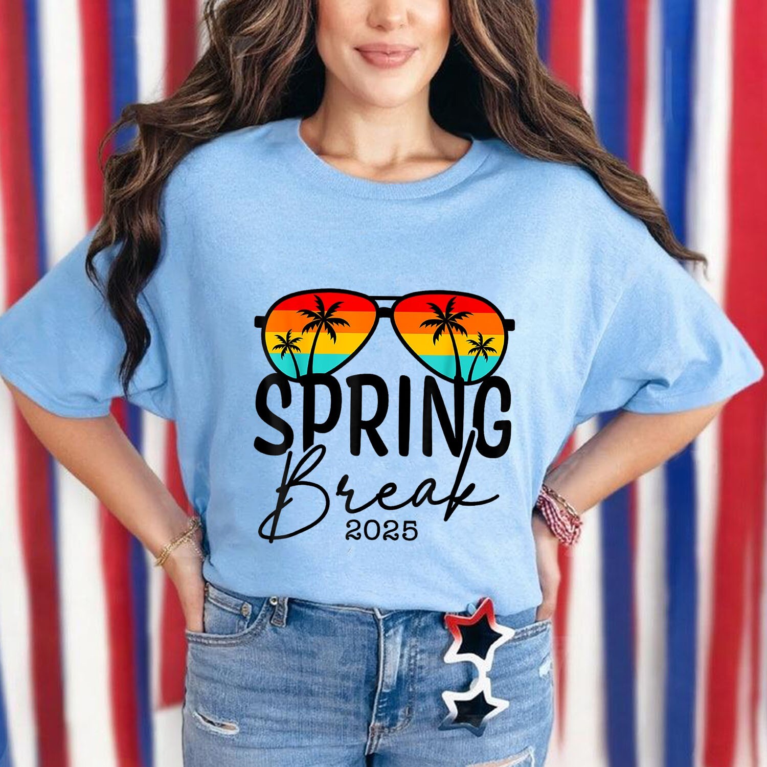 Aesthetic 2025 Spring Break Friends Family Tee Men Women T-Shirt gallery