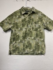 Croft & Barrow Size L Green Button Down