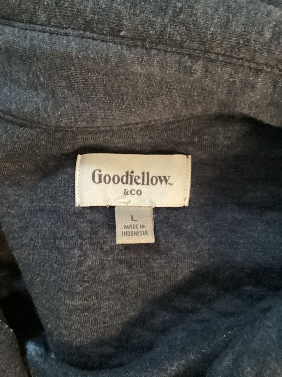 Goodfellow & Co Men's Long Sleeve Knit Quilted Shirt Jacket Navy gallery