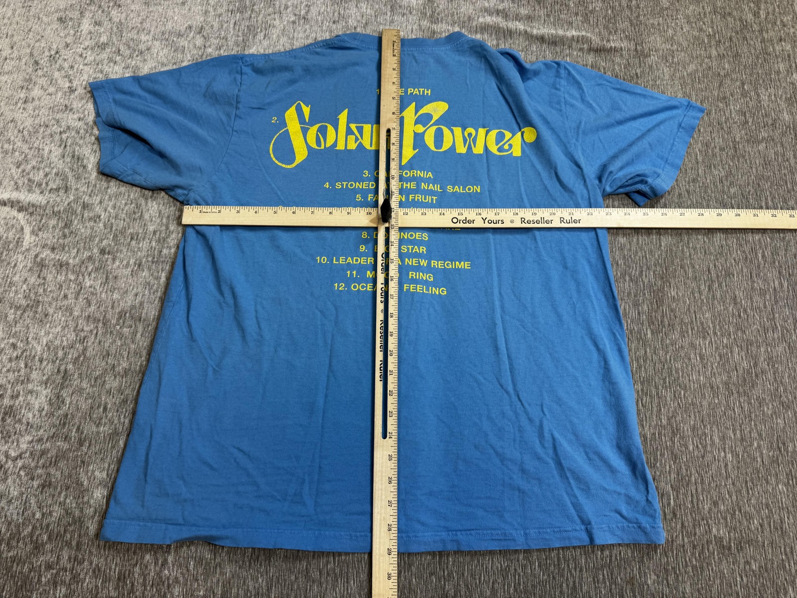 Lorde Shirt Adult Large Blue Solar Power Album Tracklist Graphic Band Tee Tour gallery