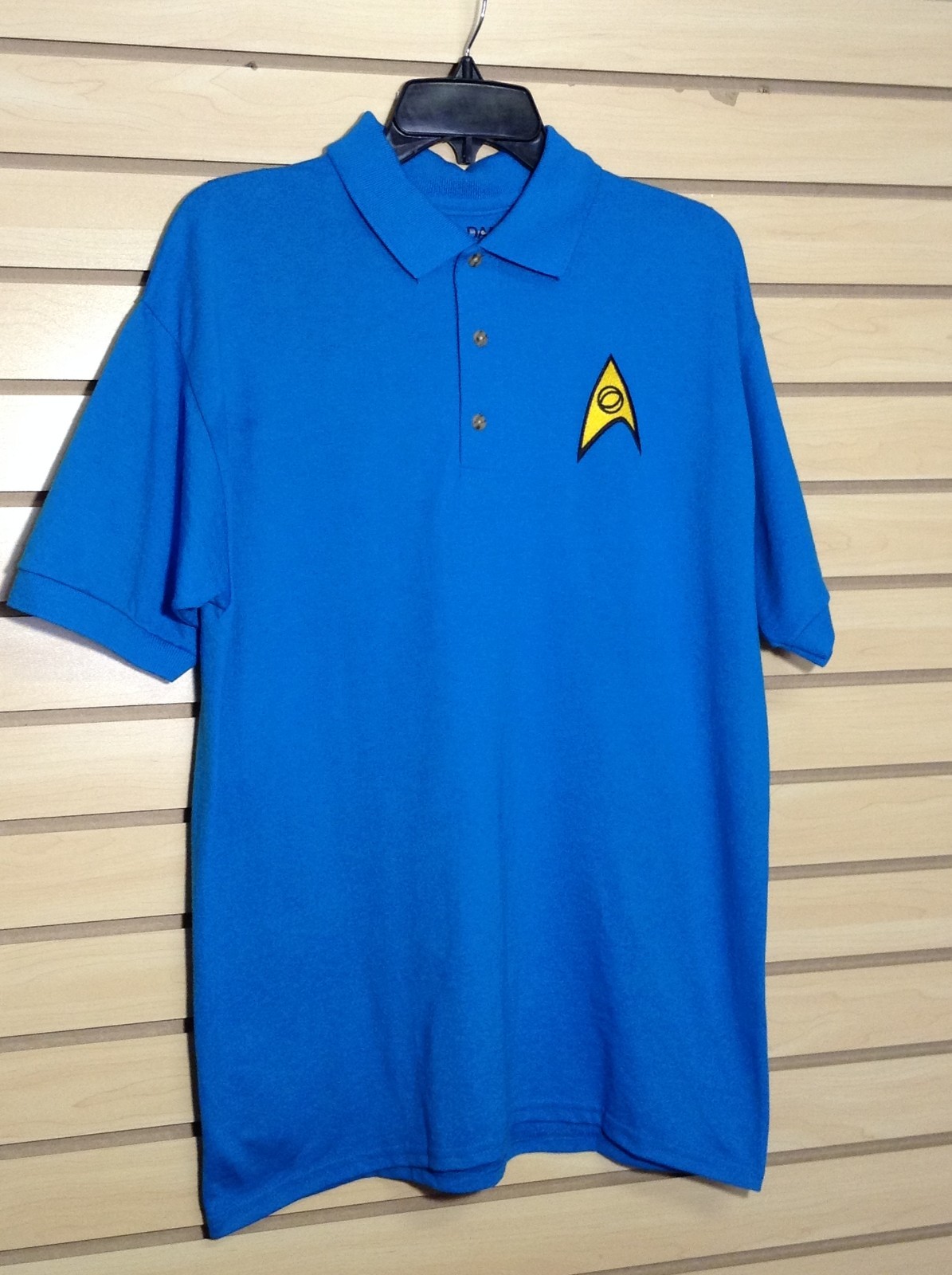 STAR TREK MEN'S UNIFORM COMMAND PATCH POLO SHIRT "JERZEES" LICENSED gallery