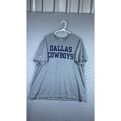 Nike Dallas Cowboys T-Shirt Mens XL Gray Excellent Dri-FIT NFL Graphic Tee
