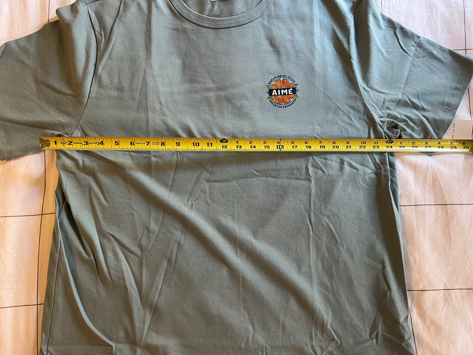 Aime Leon Dore ALD Orange Stamp Tee in Tourmaline T-Shirt SS23 Mens Size XXL gallery