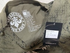 $58 AFFLICTION Military Green SKELETAL SNAKE Short Sleeve Slim Fit Y2K T-shirt