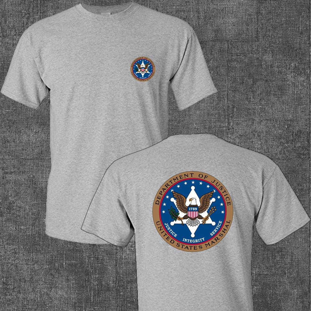 US Marshall Emblem Men's Grey Size S to 5XL gallery