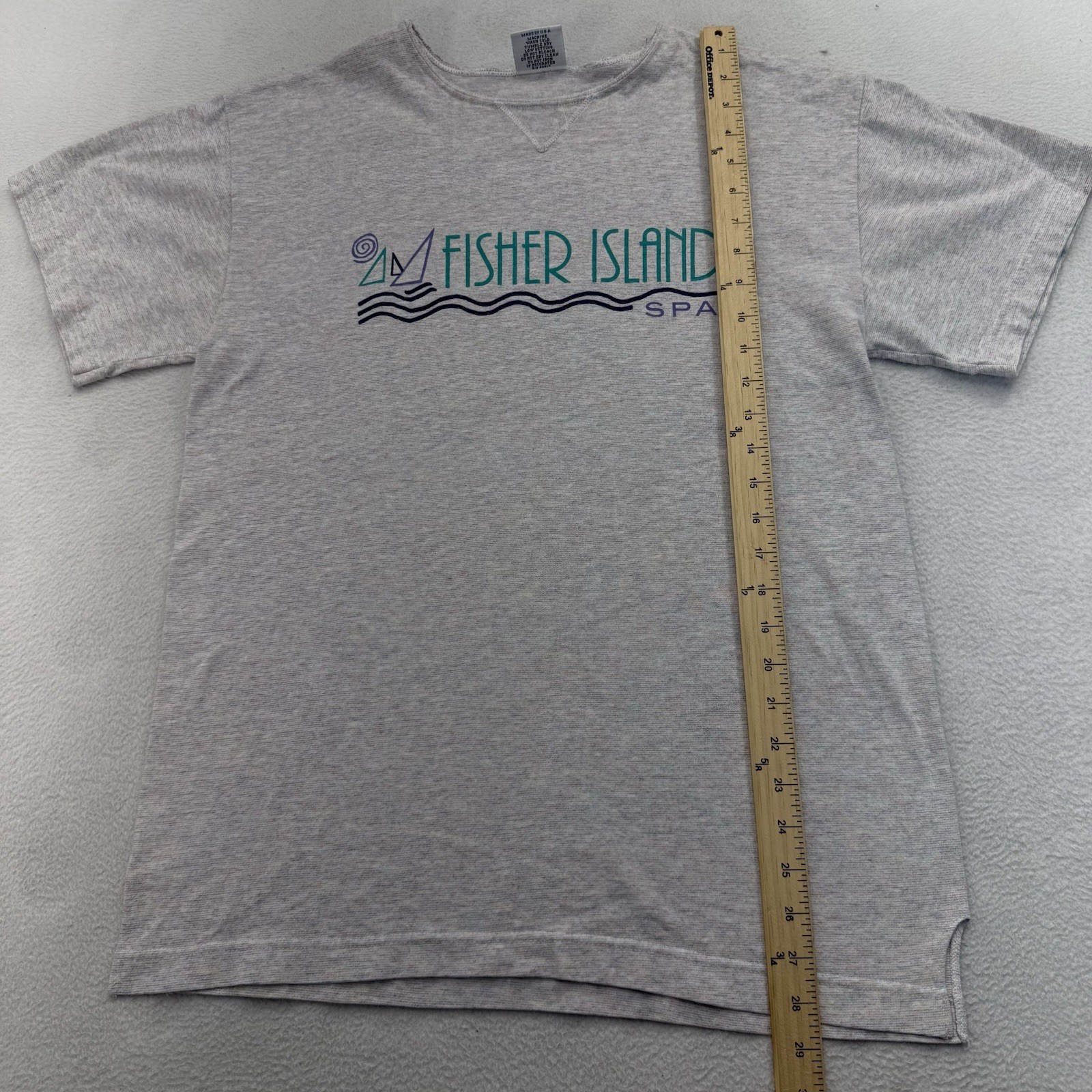 Fisher Island Spa Club Gym Gear M Sweatshirt Miami Beach Rare 80s Made In USA gallery