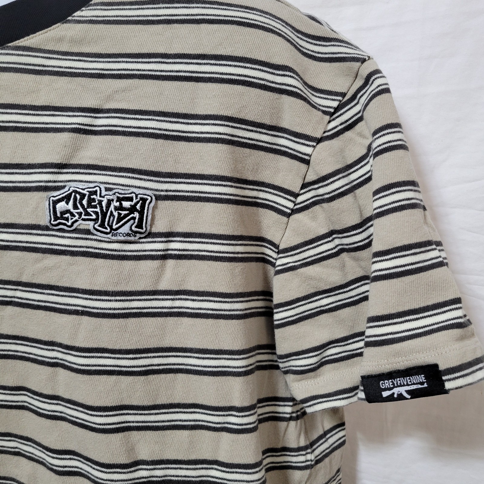 G59 Records Suicideboys Medary Striped Shirt Sz XXL $uicideBoy$ Grey 59 gallery