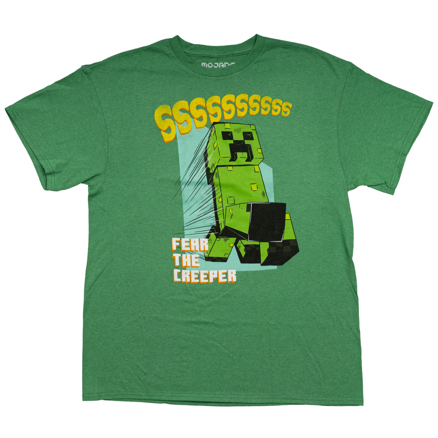 Minecraft Fear The Creeper Glow in Dark 2 Piece Adult T-Shirt Set gallery