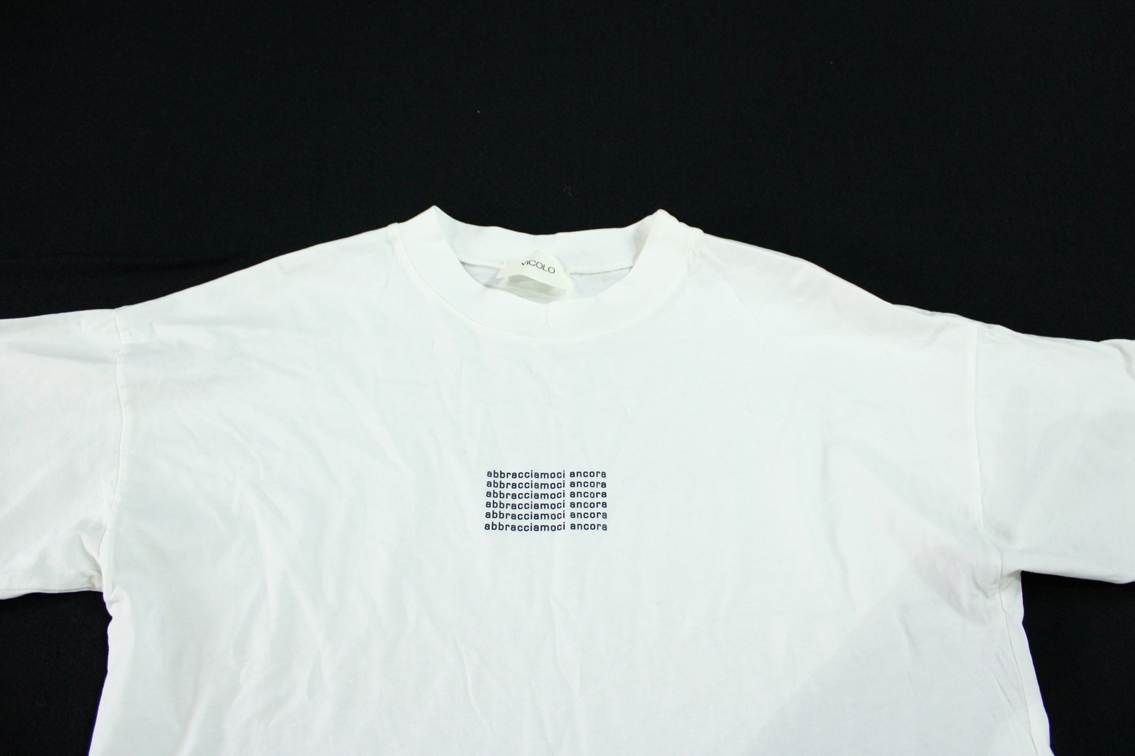 ViCOLO Unisex Adult's Abbracciamoci Ancora Tee WR4 White Size See Description gallery
