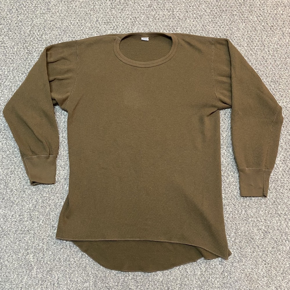 Morgan Arctex Men’s Thermal Long Sleeve Waffle Shirt Base Layer Brown XXL