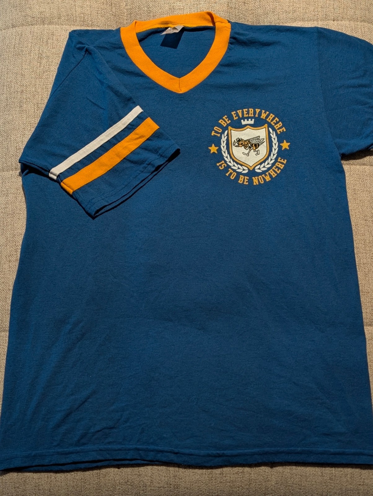 Thrice To Be Everywhere Is To Be Nowhere Varsity School Shirt Blue Medium 2016 gallery