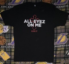Rare 2017 All Eyes On Me Tupac / 2pac Quote Movie Promo Shirt Sz Xl