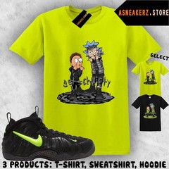 Shirt Matching Foamposite Pro Voltage 2026 Match Sneaker GS Rick Morty T-Shirt