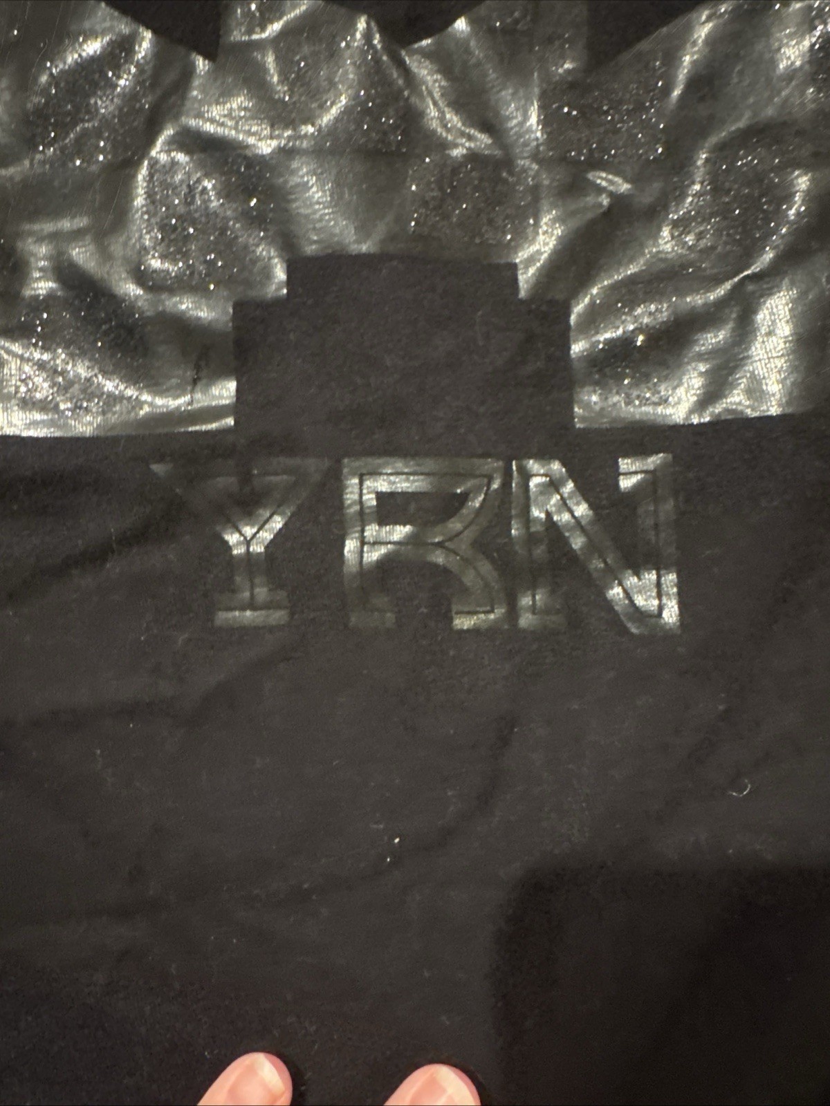 Men’s Big & Tall YRN Glossy Black Graphic T Shirt Size 3XL NWOT gallery