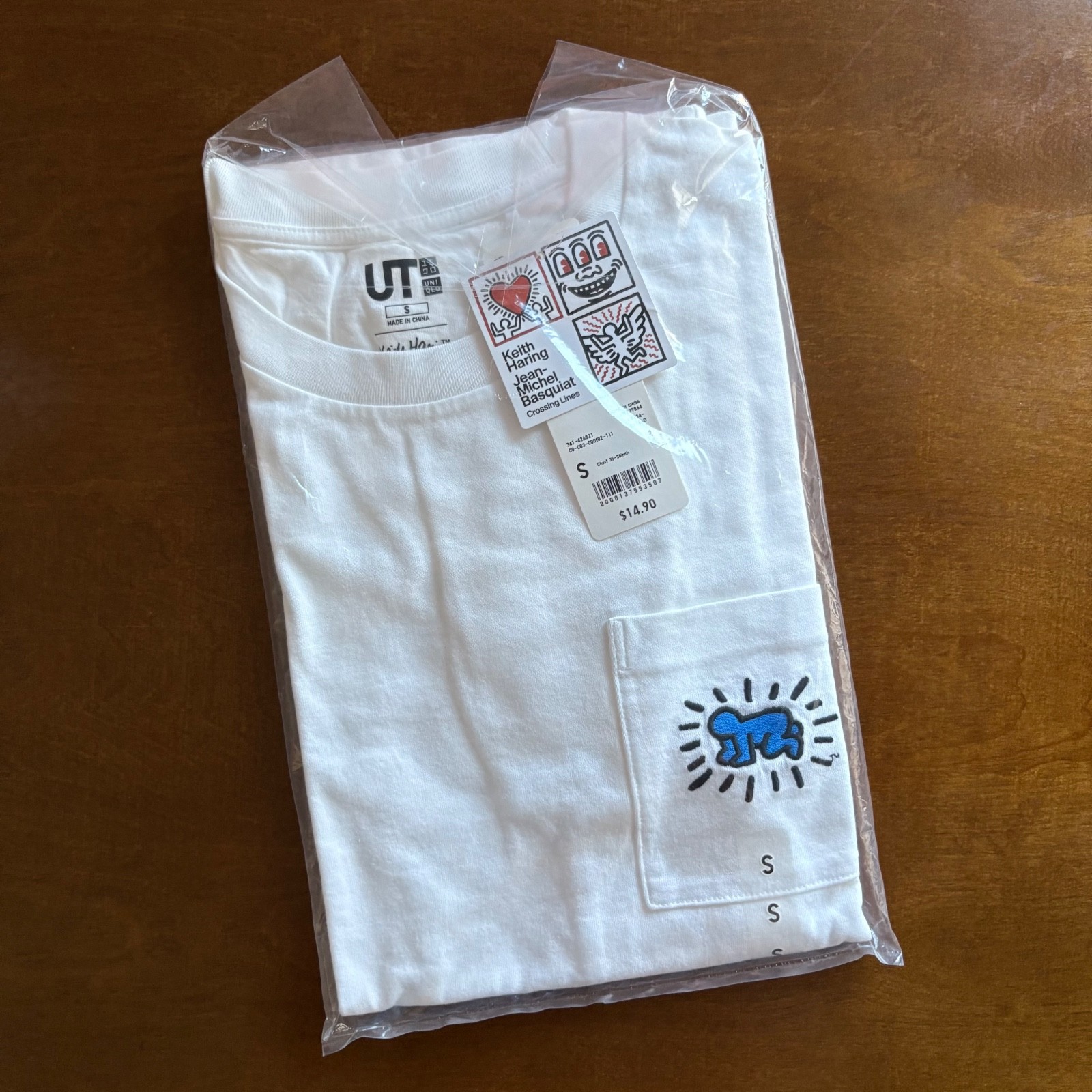 UNIQLO UT Keith Haring x Basquiat RADIANT BABY white t-shirt NEW W/ TAGS size S