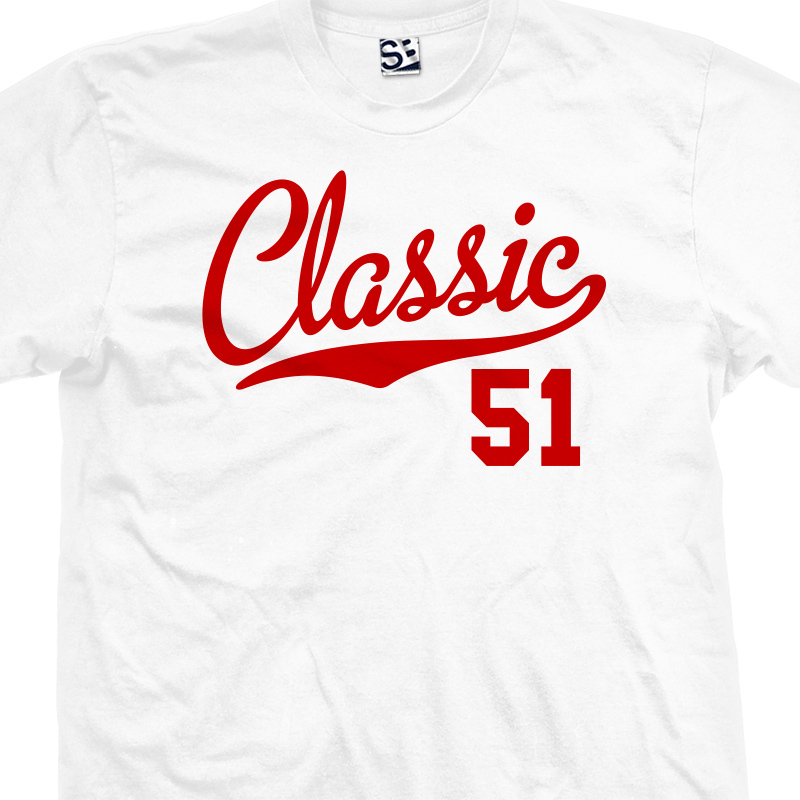 Classic 51 Script Tail Shirt | Birthday Old Man 1951 Gift Unisex