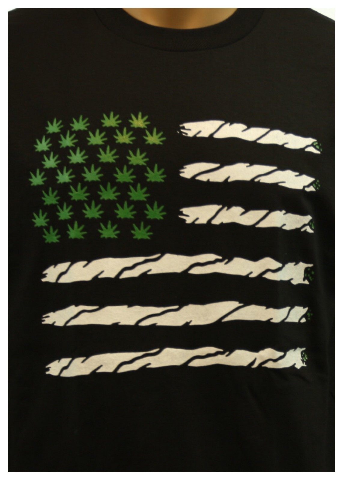 Weed Marijuana US FLAG Pot Printed Graphic T-Shirt Casual Fashion Urban Tee gallery