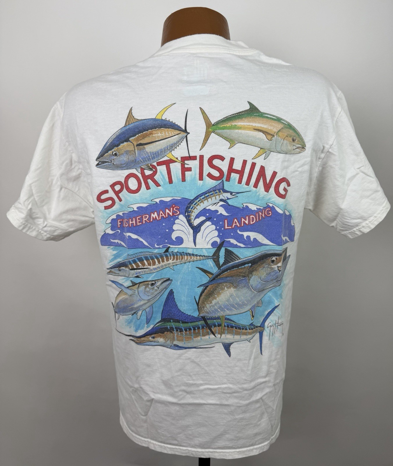 Guy Harvey Shirt Mens Medium Fishing T-shirt Florida Sportfishing Nature Tee gallery