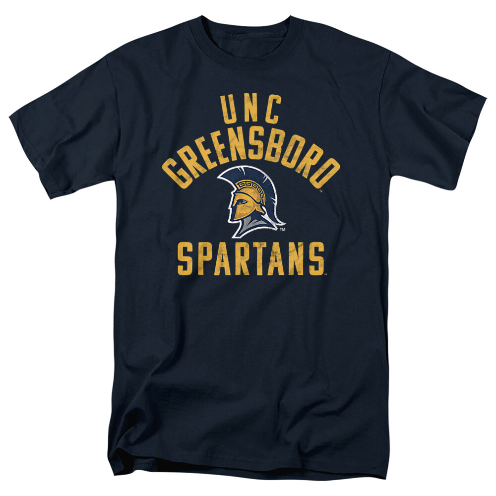 University of North Carolina Greensboro Adult T-Shirt Spartans Logo, Navy, S-5XL gallery