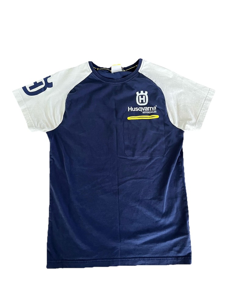 Husqvarna Motorcycles Performance Shirt Small Team Blue Yellow White