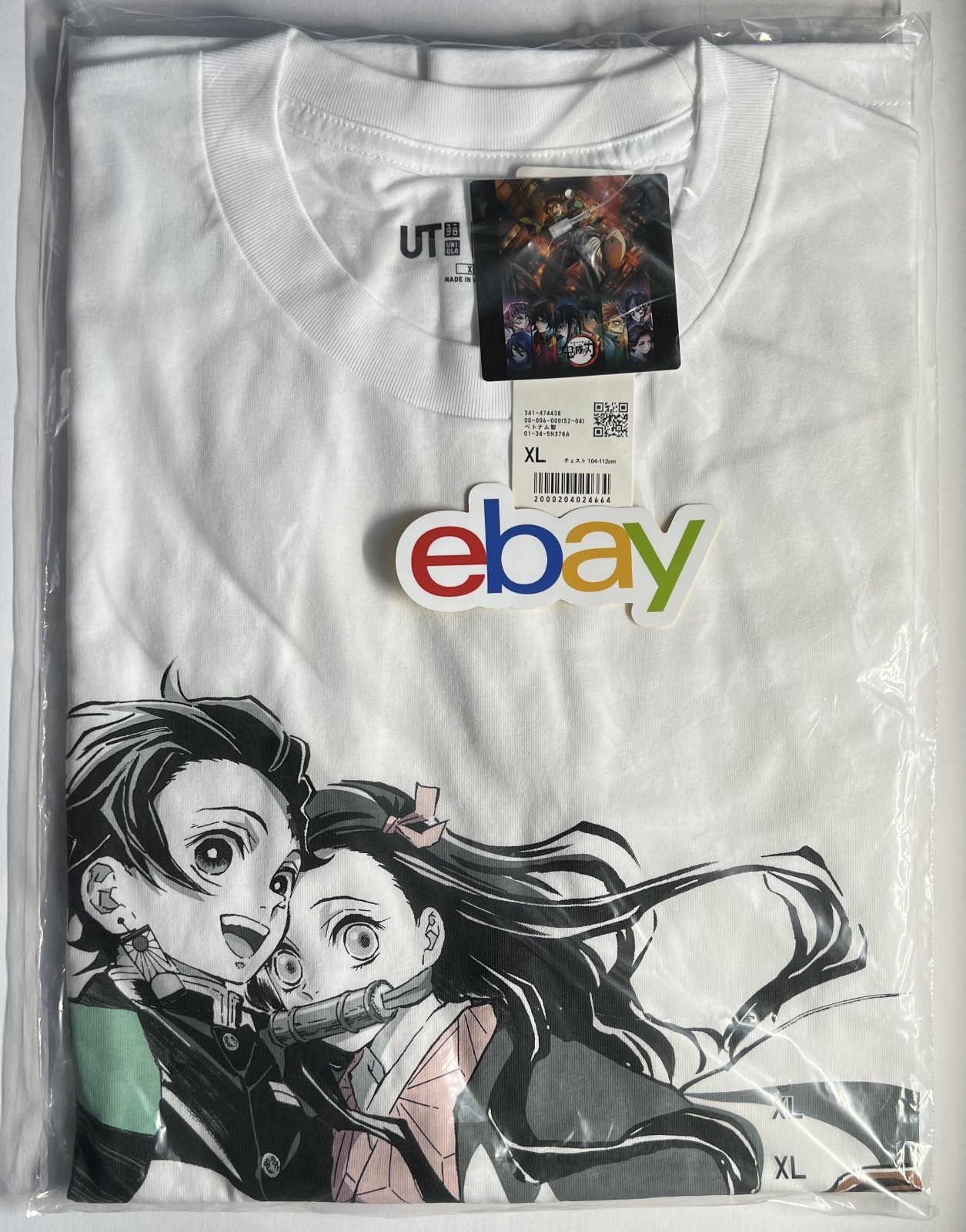 Demon Slayer UNIQLO collaboration T-shirt EU、US＝　Large　size gallery