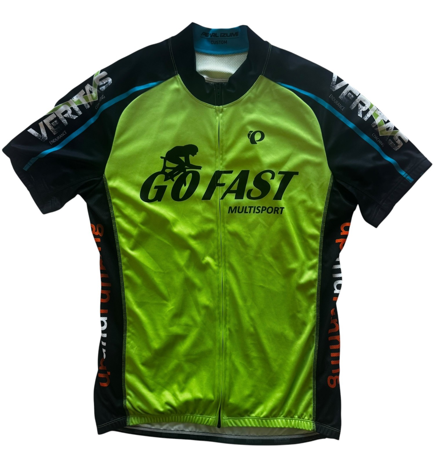 Pearl Izumi Custom Cycling Jersey Men’s XL Go Fast Multisport Full Zip Bike Shir gallery