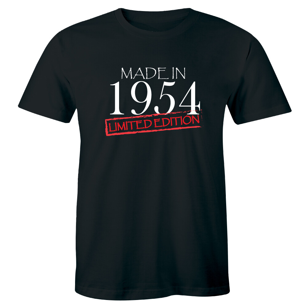 Made In 1954 Limited Edition Vintage Birthday Gift Men’s T-shirt Tee