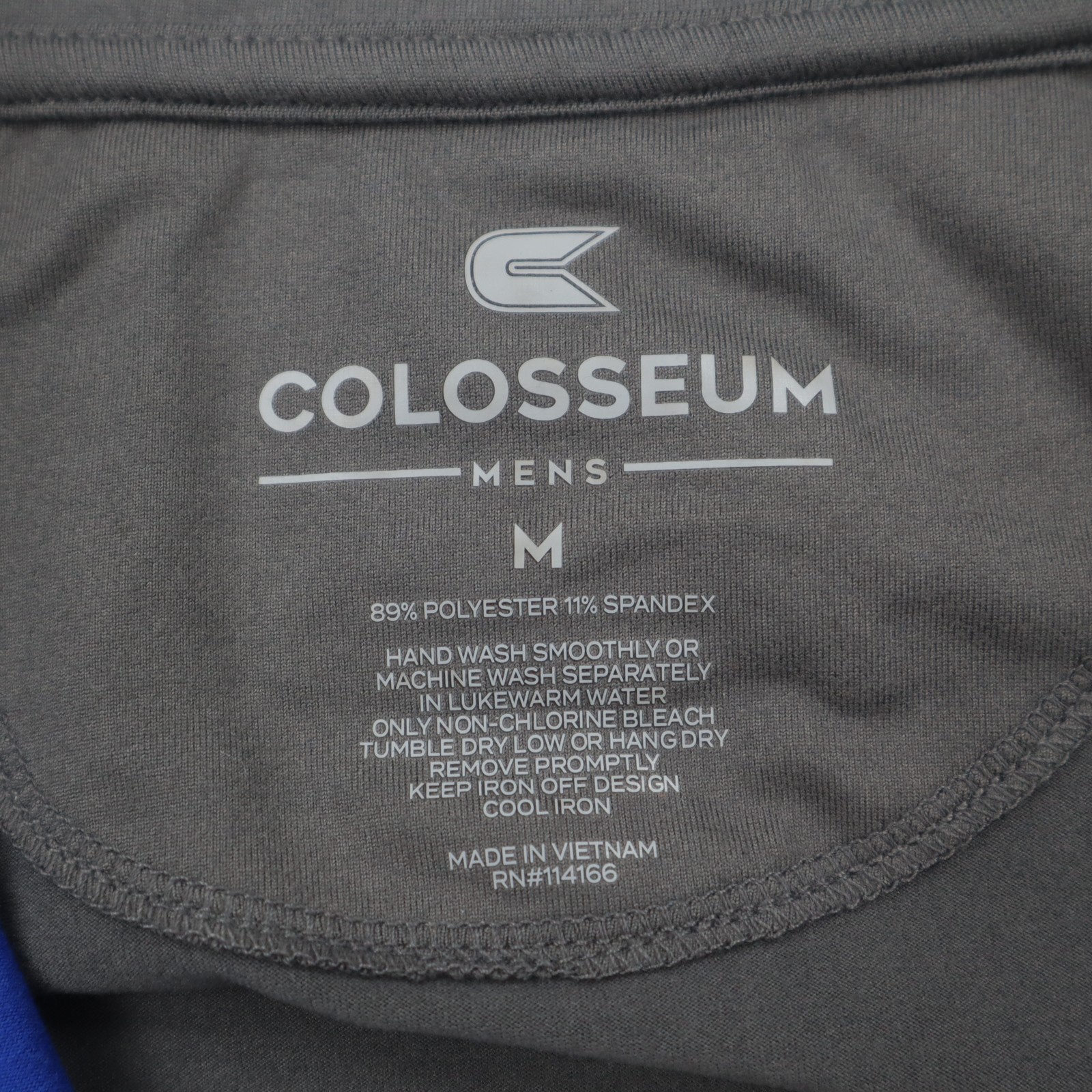 Delaware Blue Hens Colosseum 1/4 Zip Windshirt Pullover Mens Medium Blue NWT gallery