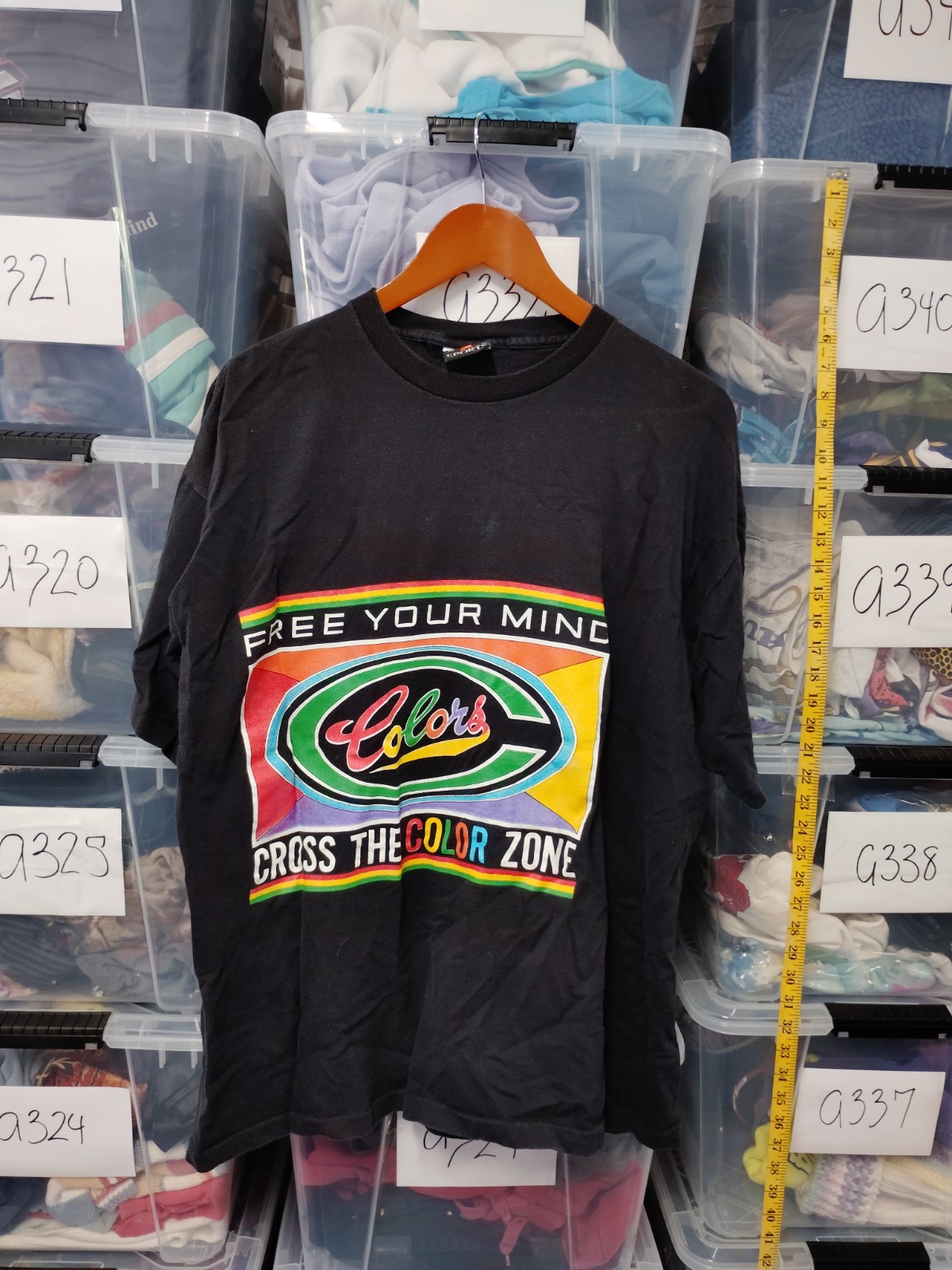 Vtg Cross The color Zone Free Your Mind Tee Size XL Signal Sports Pre Owned A298 gallery