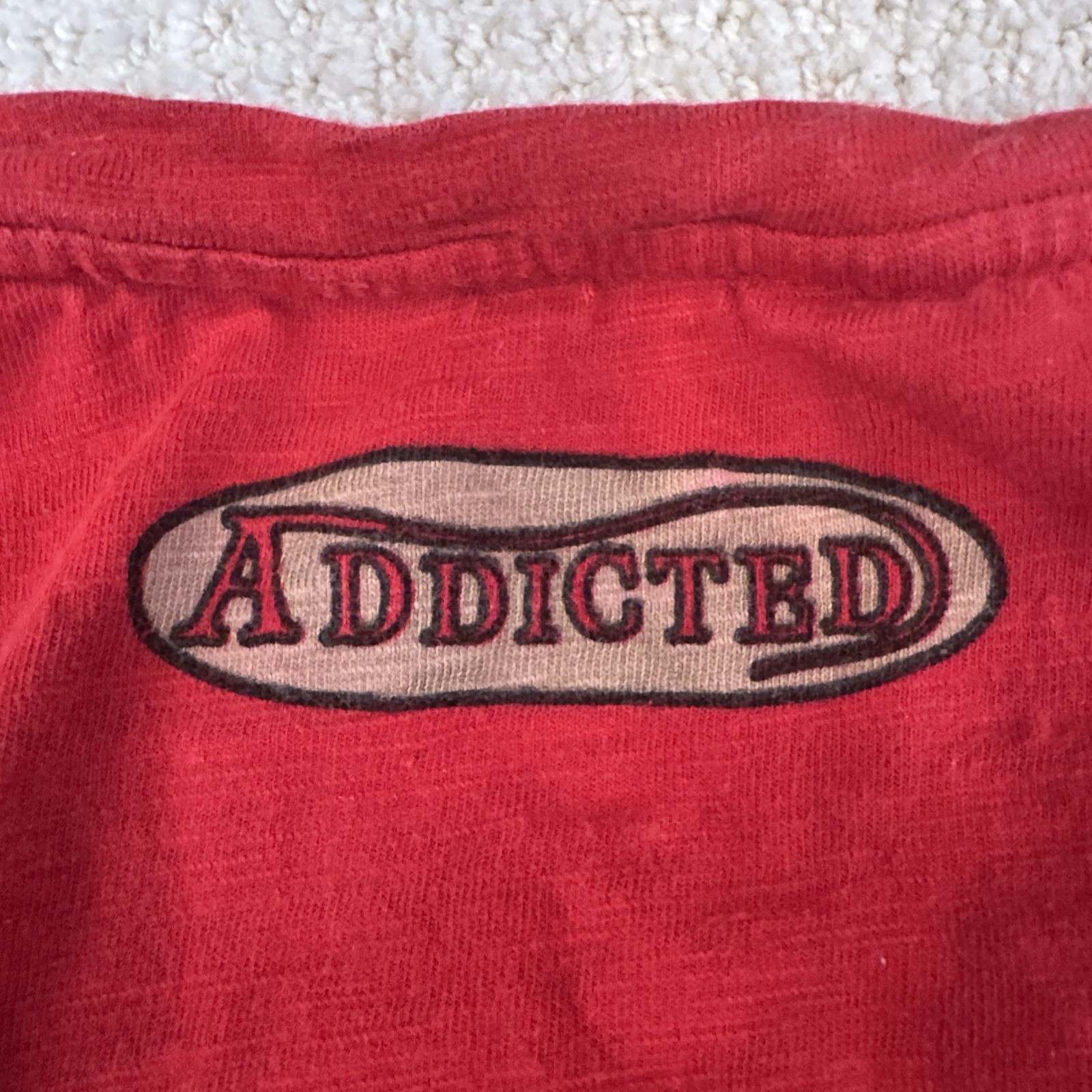 Addicted Soul 100% Cottonems Racing T-Shirt W/ Pin. Red Xl-2XLG Read Description gallery