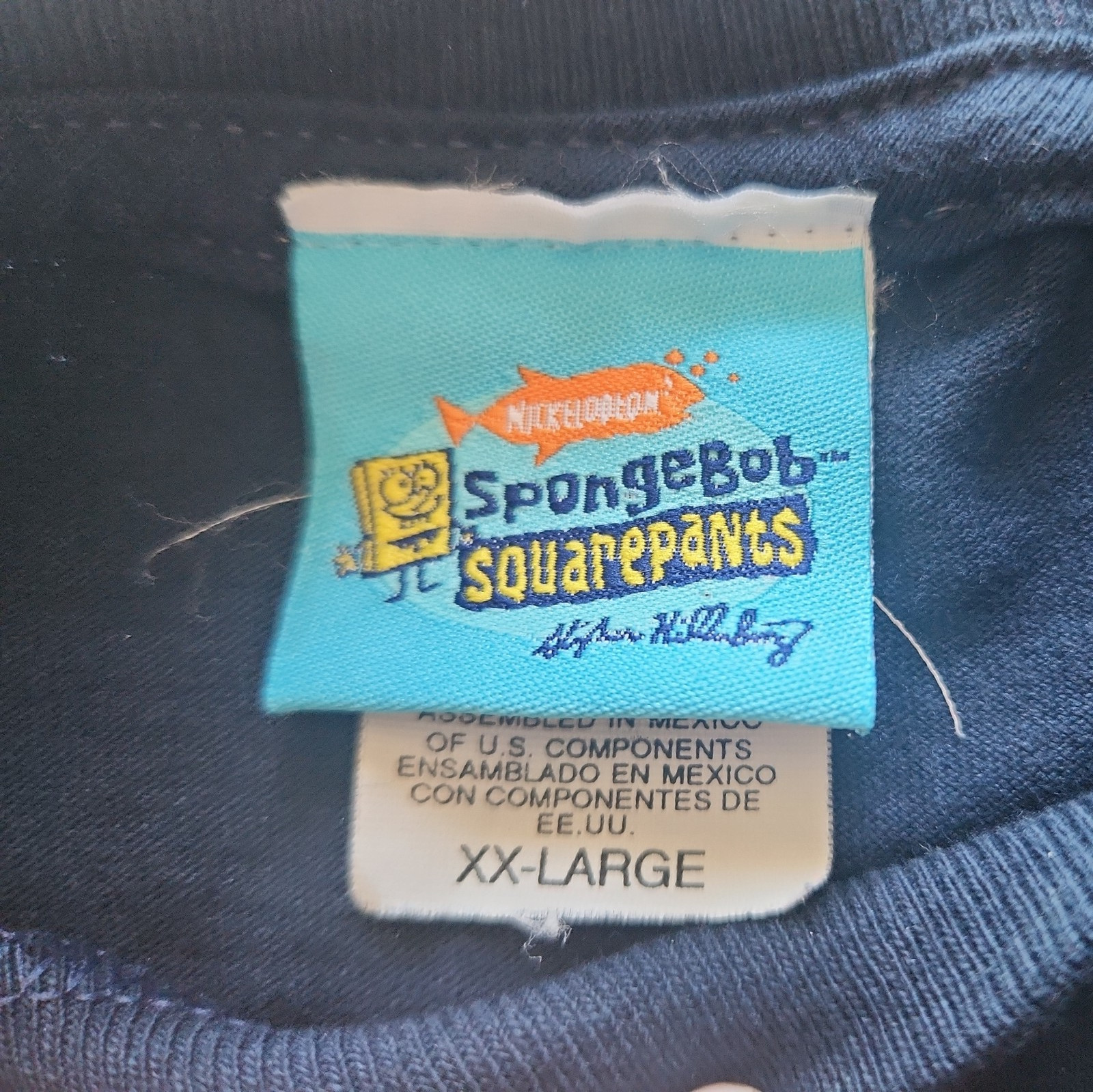 Vintage 2001 Y2K Custom Nickelodeon Spongebob Squarepants T-Shirt XXL gallery
