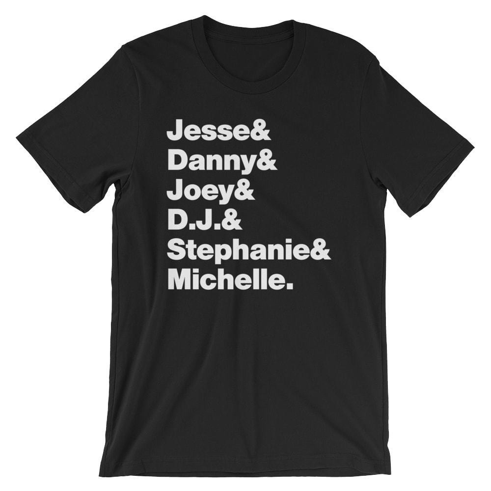 Full House T-Shirt. Black, White, Gray or Red Soft Cotton TV Show Tee