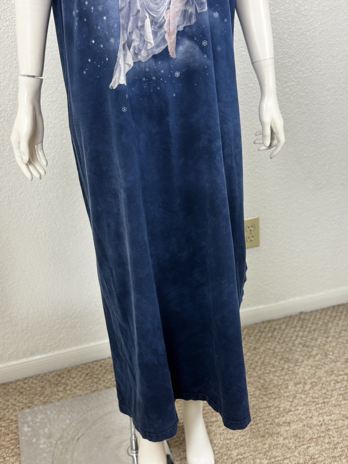The Mountain Vintage Fairy Moon Blue Tie Dyed Crew Neck Shirt Size 2XL gallery