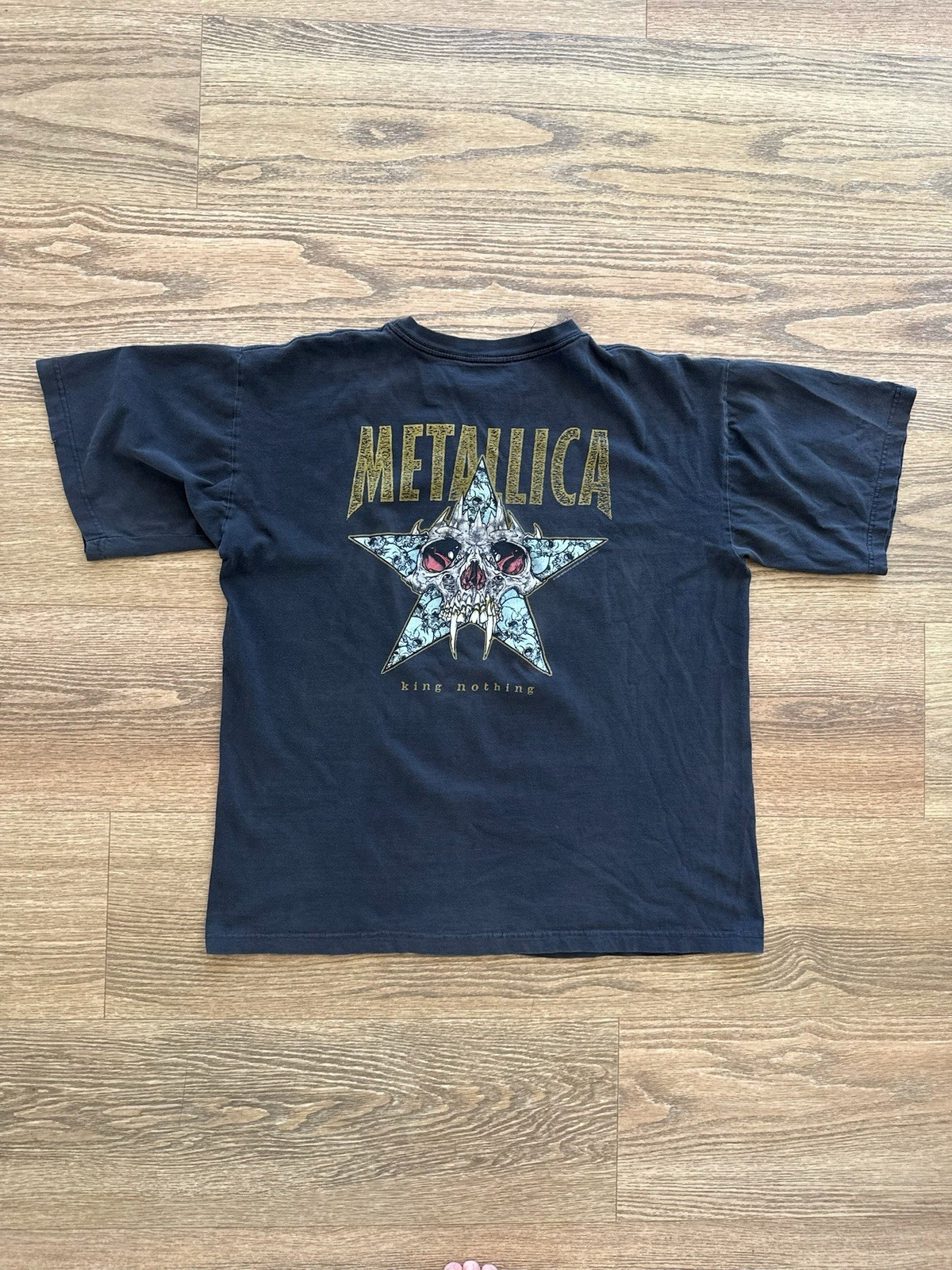Vintage Metallica King Nothing Vintage T-Shirt AS IS Holes Faded No Tag XL gallery