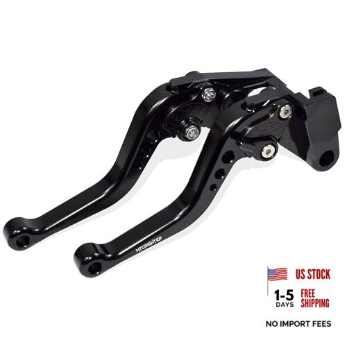 MTCRIGHTER Short Brake Clutch Lever Set Compatible with Yamaha R9 YZF-R9 Black