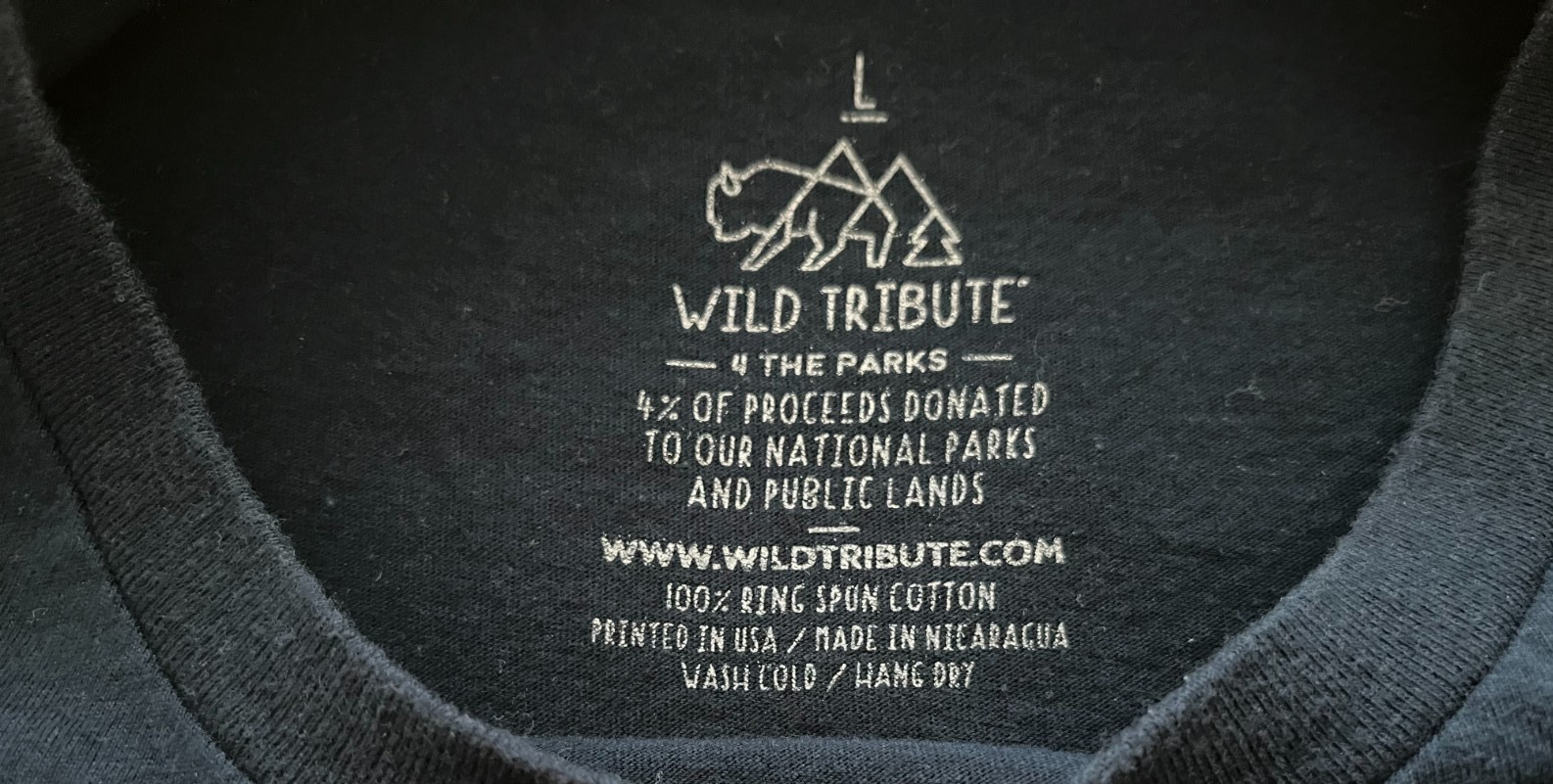 WILD TRIBUTE JOSHUA TREE NATIONAL PARK T - SHIRT Dark Blue MEN'S LARGE Logo gallery
